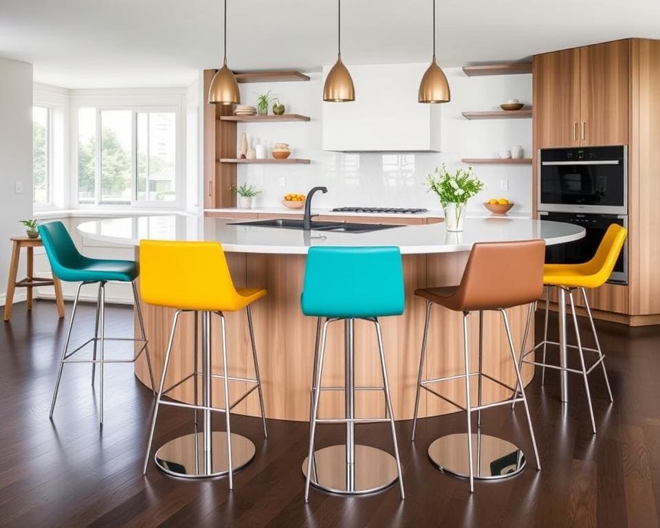 Gli sgabelli moderni per la penisola