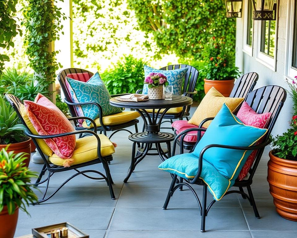I cuscini per sedie da esterno: stile e comodità