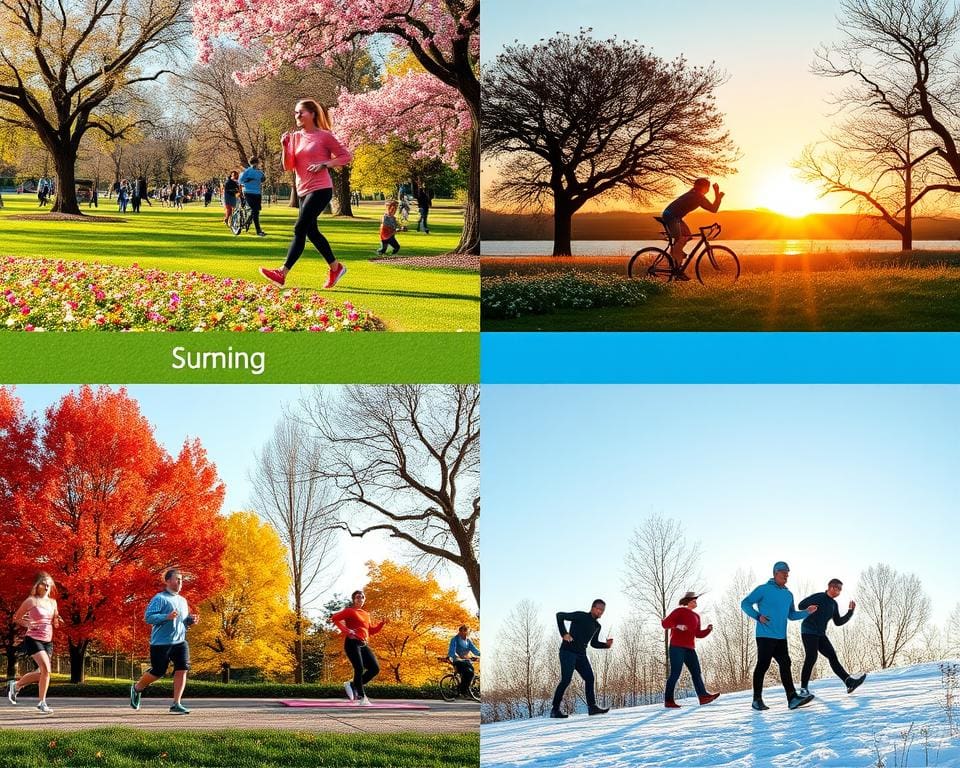 Idee di fitness all'aperto per tutte le stagioni