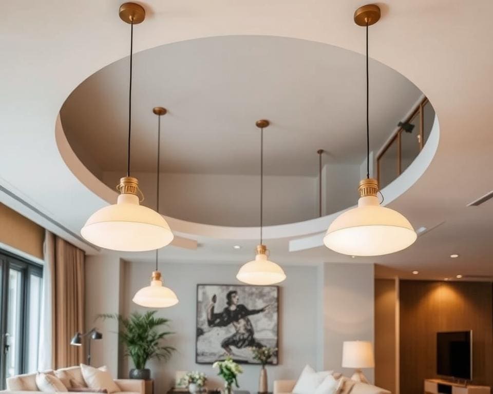 Lampade a sospensione per illuminare il soggiorno