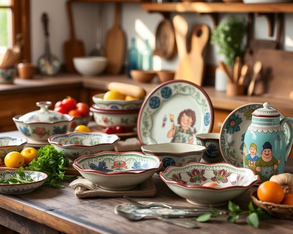 Piatti di ceramica artigianali per la cucina