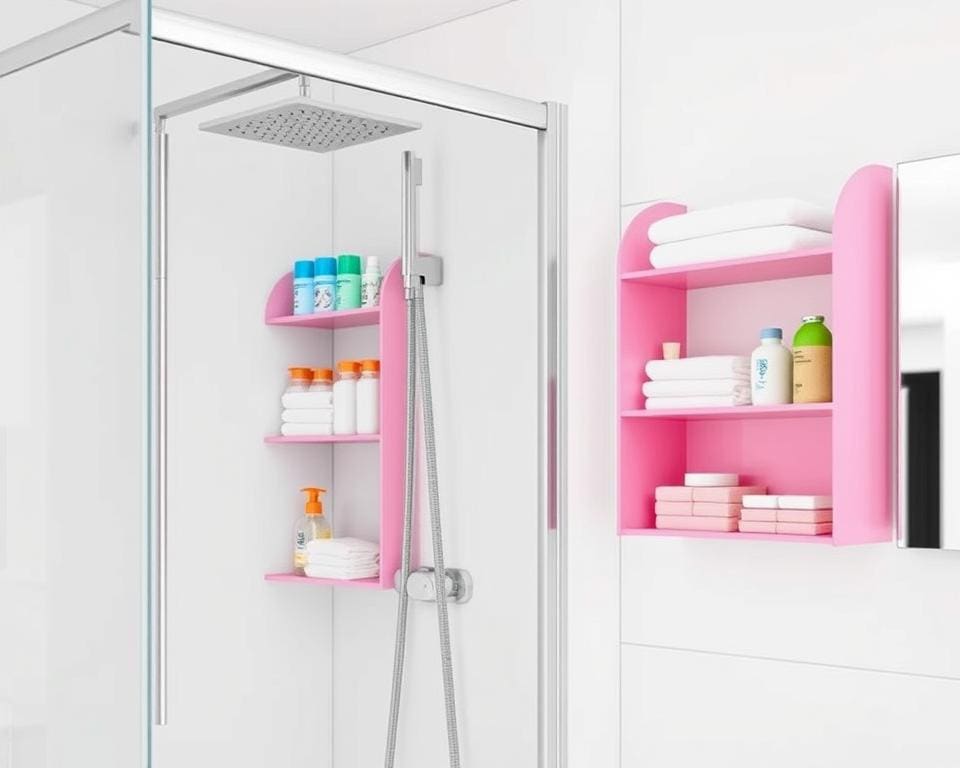 Portaoggetti da doccia per uno spazio ordinato