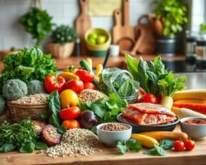 Preparazione dei cibi per una dieta equilibrata
