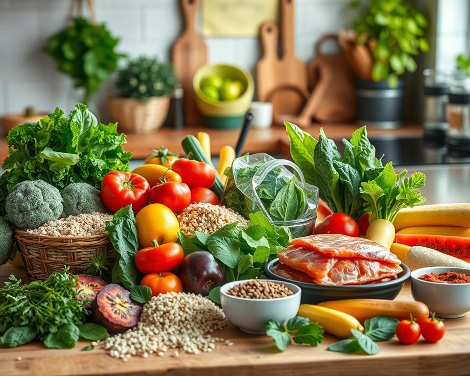 Preparazione dei cibi per una dieta equilibrata