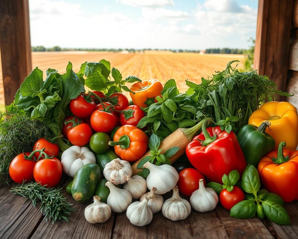 Ricette salutari con ingredienti locali