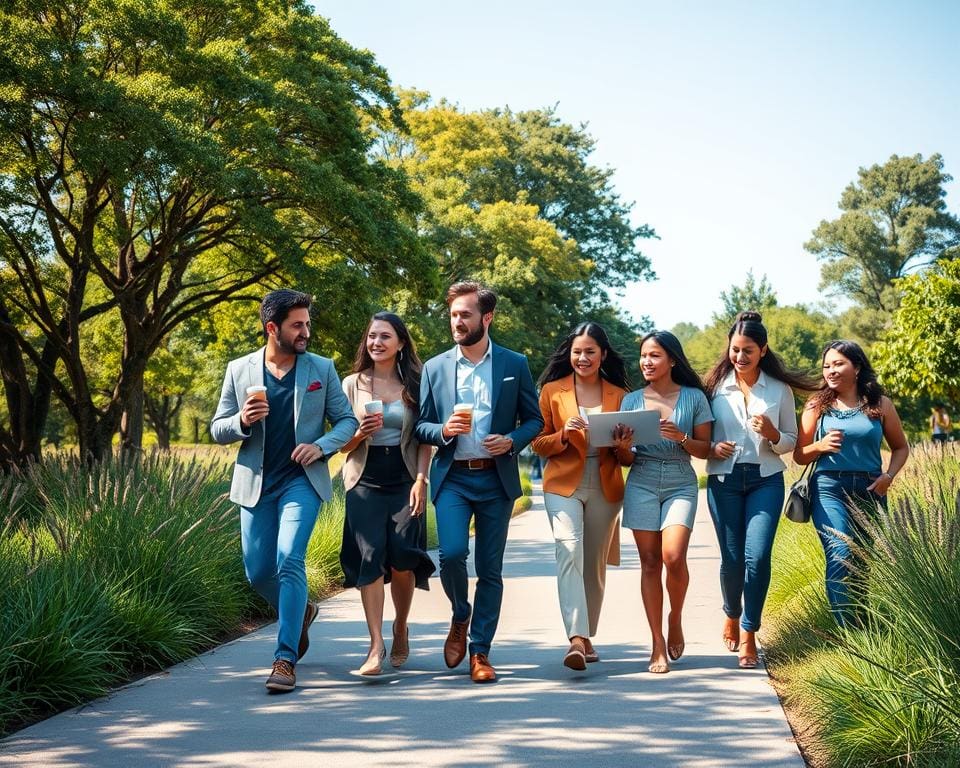 Riunioni camminate: unire affari e movimento