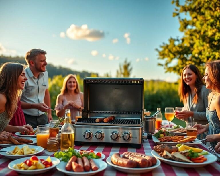 barbecue a gas