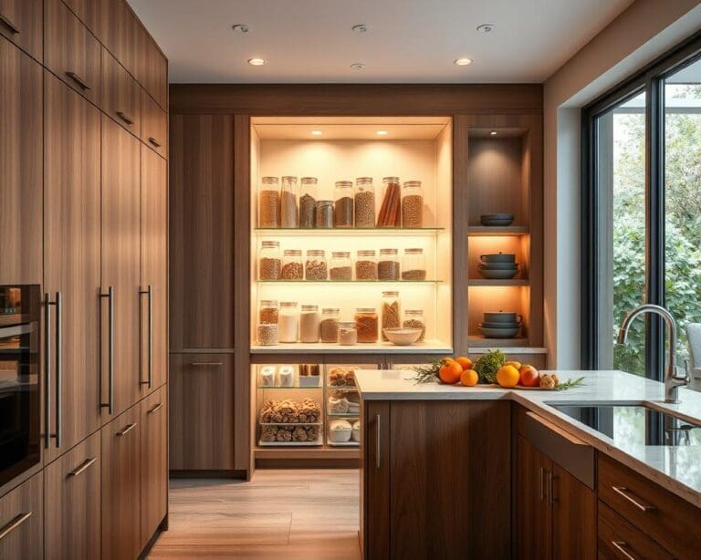 cucina con dispensa