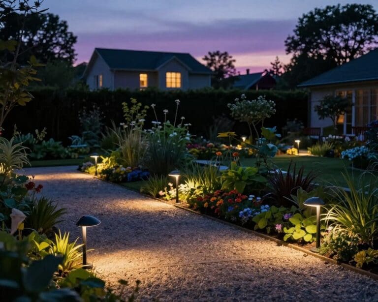 illuminazione del giardino