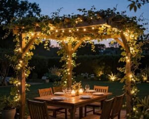 pergola con illuminazione