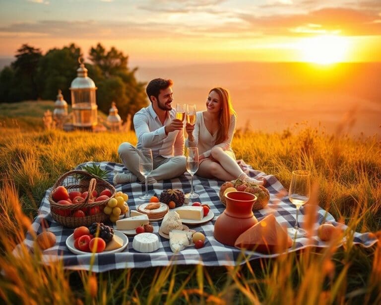 picnic tramonto
